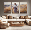 Jesus the Good Shepherd Wall Art Canvas Print - Lost Lamb