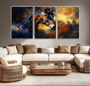 Abstract Horse Art Print - Abstract Canvas Wall Art |