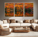 Fall Foliage Wall Art - Autumn Reflection Canvas Print, by MyGreatCanvas | Canvas Wall Art Prints | Photo Prints & Wall Decor