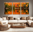 Forest Reflection Art | Autumn Forest Reflection Wall Art | by MyGreatCanvas | Canvas Wall Art Prints | Photo Prints & Wall Decor