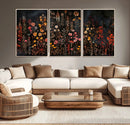 Large Floral Painting Print Illustration Flowers Canvas Wall by MyGreatCanvas | Canvas Wall Art Prints | Photo Prints & Wall Decor