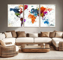 World Map Canvas Print – Framed Travel Map Wall Art for by MyGreatCanvas | Canvas Wall Art Prints | Photo Prints & Wall Decor