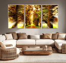 Sunshine in Forest and Trees Wall Art Canvas Print by MyGreatCanvas | Canvas Wall Art Prints | Photo Prints & Wall Decor