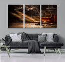 Whiskey and Cigar Wall Art Canvas Print by MyGreatCanvas | Canvas Wall Art Prints | Photo Prints & Wall Decor