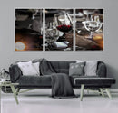 Red Wine and Glass Canvas Print by MyGreatCanvas | Canvas Wall Art Prints | Photo Prints & Wall Decor