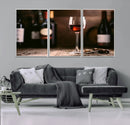 Red Wine and Bottle Canvas Print by MyGreatCanvas | Canvas Wall Art Prints | Photo Prints & Wall Decor