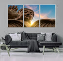 Buddha Statue and Daylight Wall Art, Buddha Statue Wall Art by MyGreatCanvas | Canvas Wall Art Prints | Photo Prints & Wall Decor