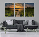 Lake and Flower Wall Art Canvas Print by MyGreatCanvas | Canvas Wall Art Prints | Photo Prints & Wall Decor