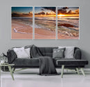 Sunset on Ocean Wall Art Canvas Print by MyGreatCanvas | Canvas Wall Art Prints | Photo Prints & Wall Decor