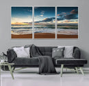 Ocean Beach Wall Art Canvas Print Sunset Artwork Print
