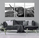 Longhorn Steer Canvas Print Wall Art, Highland Cow Canvas by MyGreatCanvas | Canvas Wall Art Prints | Photo Prints & Wall Decor