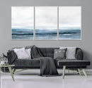 Blue Ocean Abstract Artwork Wall Art Canvas Print