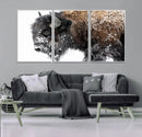 American Bison Wall Art Print – Majestic Buffalo Canvas