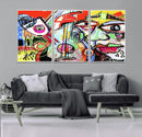 Picasso Style Art Abstract Canvas Wall Art Print , Colorful by MyGreatCanvas | Canvas Wall Art Prints | Photo Prints & Wall Decor