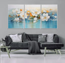 Abstract Flower Wall Art Canvas Print