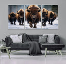 Buffalo Wall Art Canvas Print, American Bison Herd Wall Art by MyGreatCanvas | Canvas Wall Art Prints | Photo Prints & Wall Decor