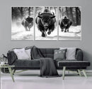 Buffalo Wall Art Canvas Print, Bison Family Wall Art Canvas by MyGreatCanvas | Canvas Wall Art Prints | Photo Prints & Wall Decor