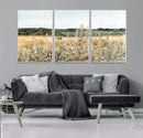 Wildflower Field Wall Art Canvas | Nature-Inspired Landscape