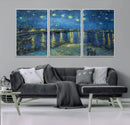 Vincent van Gogh Starry Night over the Rhone Abstract Wall