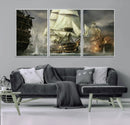Pirate Ship War Wall Art Canvas Print by MyGreatCanvas | Canvas Wall Art Prints | Photo Prints & Wall Decor