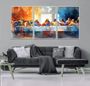 Abstract Watercolor The Last Supper Wall Art