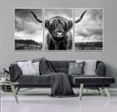 Scottish Cow Wall Art Canvas Print | Longhorn Wall Art | by MyGreatCanvas | Canvas Wall Art Prints | Photo Prints & Wall Decor