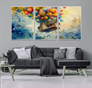 UP-Inspired Floating House with Balloons Canvas Art – by MyGreatCanvas | Canvas Wall Art Prints | Photo Prints & Wall Decor
