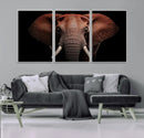 Wild Elephant Wall Art Canvas Print, Africa Savannah Wild by MyGreatCanvas | Canvas Wall Art Prints | Photo Prints & Wall Decor