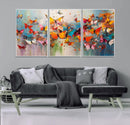 Abstract Butterfly Wall Art Canvas Print