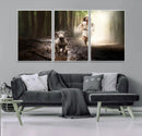 Jesus Canvas Wall Art - Jesus Running After Lost Lamb, by MyGreatCanvas | Canvas Wall Art Prints | Photo Prints & Wall Decor