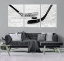 Winter Ice Hockey Sport Canvas Wall Art Print - Hockey Wall by MyGreatCanvas | Canvas Wall Art Prints | Photo Prints & Wall Decor