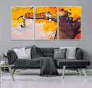 Calvin and Hobbes Tree Scene Canvas Print | 3 Panel Large by MyGreatCanvas | Canvas Wall Art Prints | Photo Prints & Wall Decor