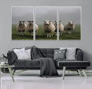 Flock of Sheep in a Mystical Fog – Pastoral Wall Art Canvas by MyGreatCanvas | Canvas Wall Art Prints | Photo Prints & Wall Decor