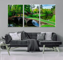 Augusta National Golf Club Wall Art - Panoramic Bridge & by MyGreatCanvas | Canvas Wall Art Prints | Photo Prints & Wall Decor