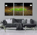 Stadium in Michigan Wall Art Canvas Print, Framed American
