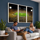 Stadium in Michigan Wall Art Canvas Print, Framed American