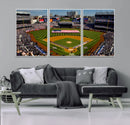 Yankee Stadium New York Wall Art Print | 3-Panel Canvas