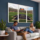 Football Stadium Wall Art – Framed Sports Field Canvas