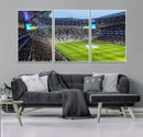 Tottenham Hotspur Stadium Canvas Print, Match Day Triple