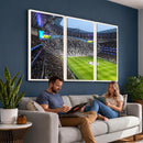 Tottenham Hotspur Stadium Canvas Print, Match Day Triple