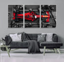 Ferrari Pit Stop Canvas Wall Art – Precision and Speed