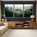 Foggy Forest Wall Art – Tranquil Green Woodland Canvas by MyGreatCanvas | Canvas Wall Art Prints | Photo Prints & Wall Decor