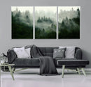 Misty Forest Wall Art – Tranquil Green Woodland Canvas by MyGreatCanvas | Canvas Wall Art Prints | Photo Prints & Wall Decor