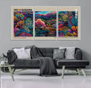 Framed Japanese 1986 Wall Art Print, Yayoi Kusama 1986 Wall
