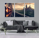 Harry Castle Wall Art Canvas Print, Wizard School Wall Art