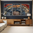 Abstract Tree Ring Wall Art Canvas Print – Colorful Framed