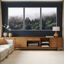 Misty Forest Wall Art | Foggy Forest Canvas Print | Large