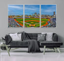 Wrigley Field Chicago Cubs Panoramic Canvas Print –