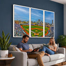 Wrigley Field Chicago Cubs Panoramic Canvas Print –