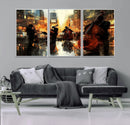 Jazz Wall Art Canvas Print – Colorful Musical Instrument